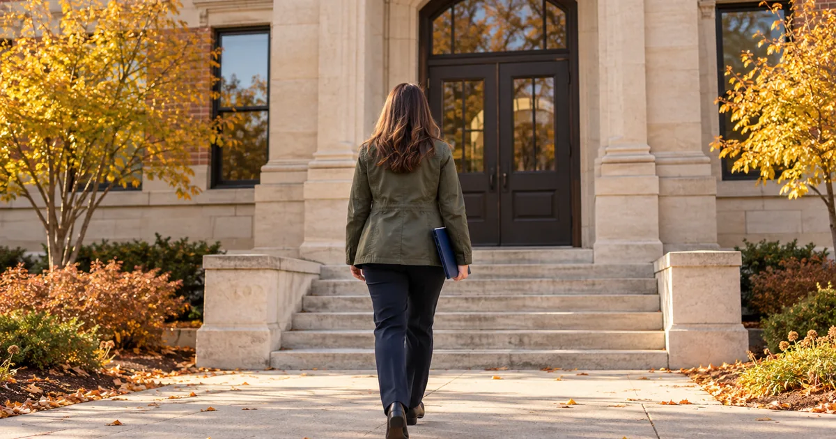 Minnesota child support order enforcement: a parent carrying a folder up the courthouse steps